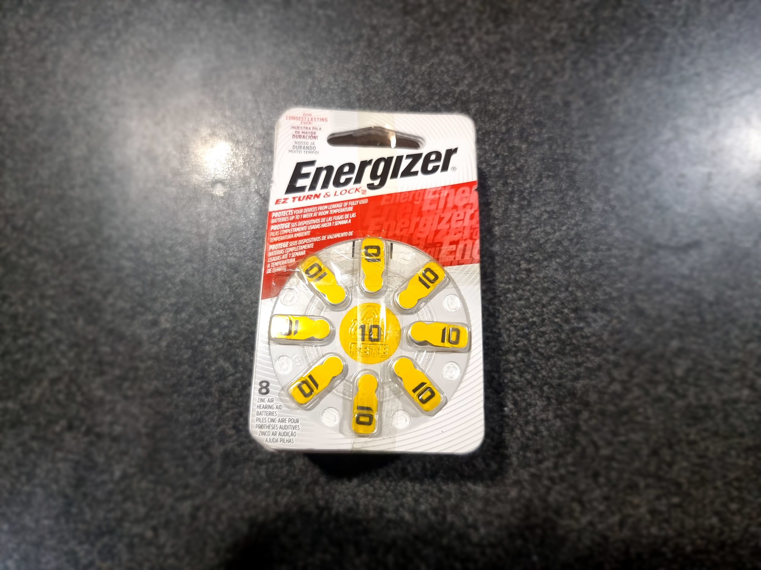 Energizer Hearing Aid Batteries 10-8 Pack x 9
